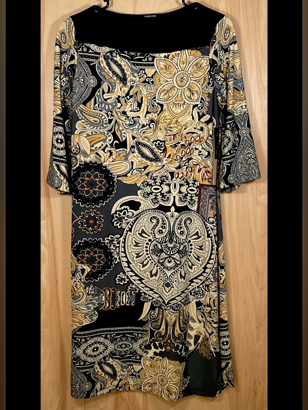 Forever Paisley Sheath Dress - EUC